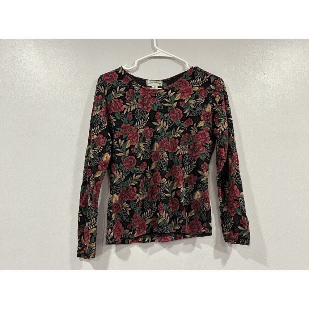 Frazier Lawrence Burnout Long Sleeve Vintage VTG Shirt Medium M